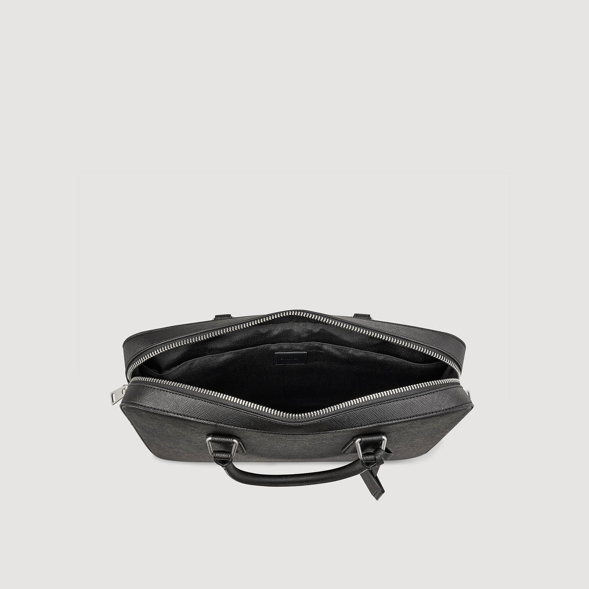 Sandro Reconstituted leather briefcase Black