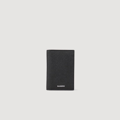 Sandro Reconstituted leather leather wallet Black