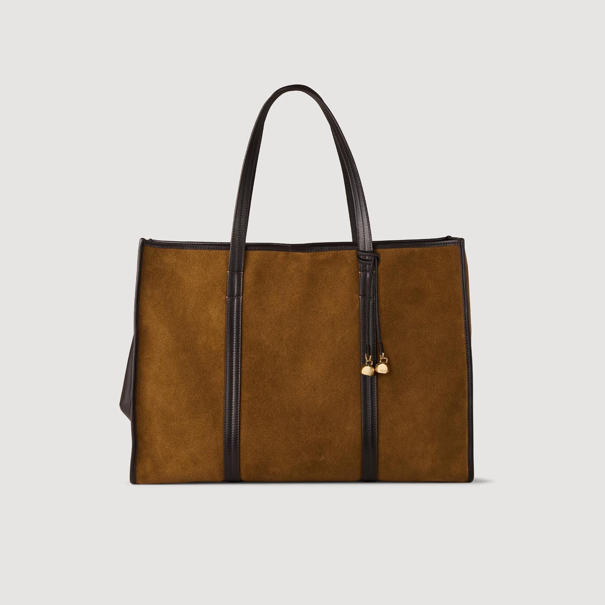 Sandro Suede tote bag Camel