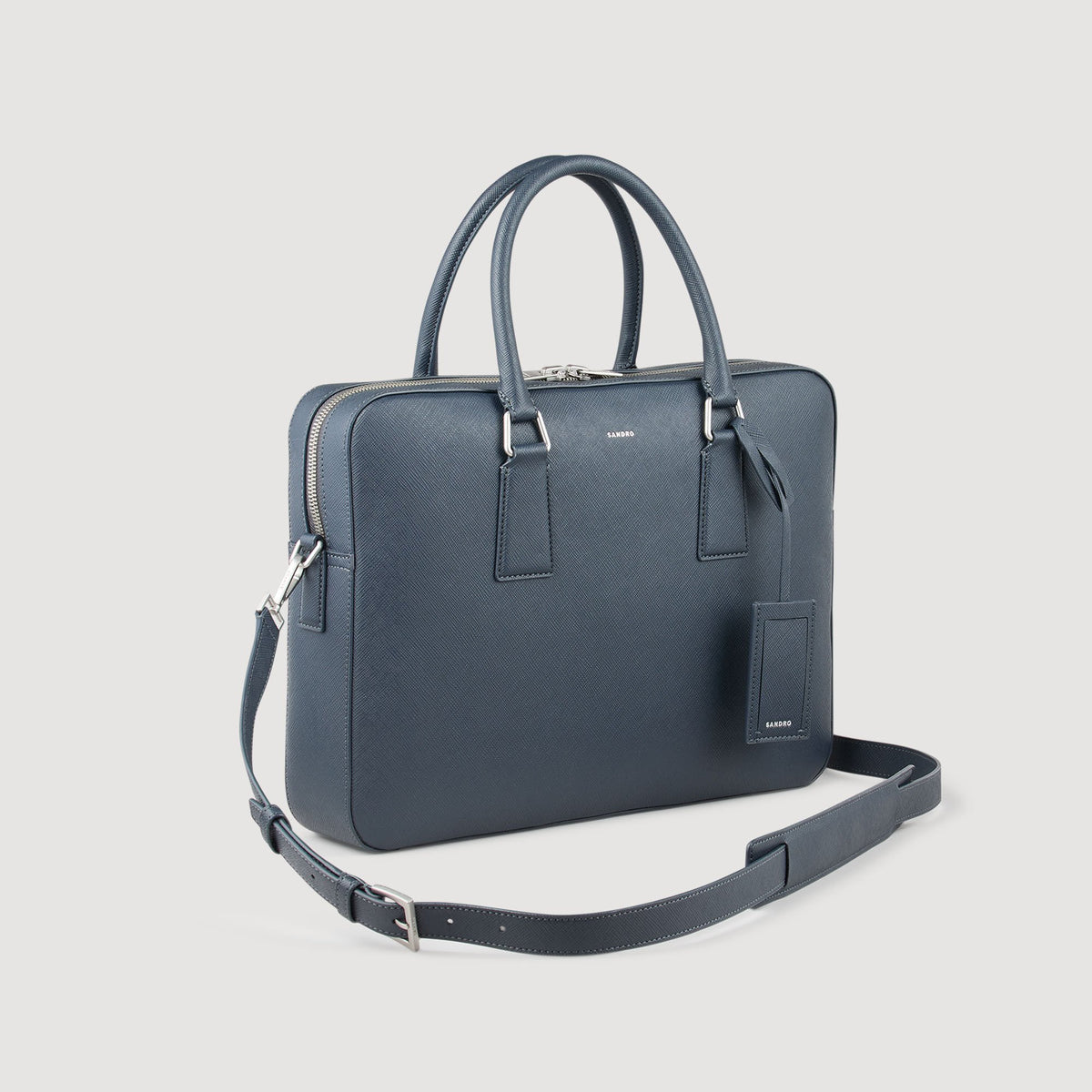 Sandro Reconstituted leather briefcase Fonte