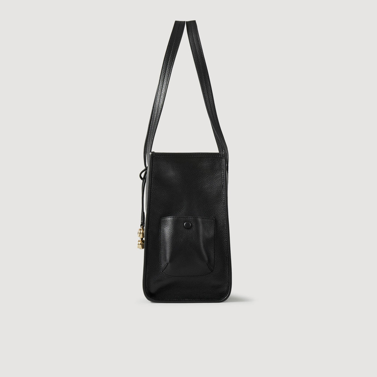 Sandro Soft leather tote bag Black