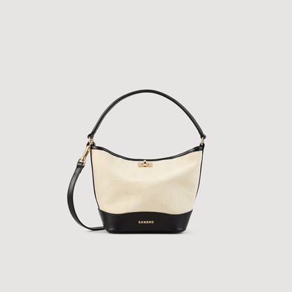 Sandro Tangoso small bag Ecru / Black