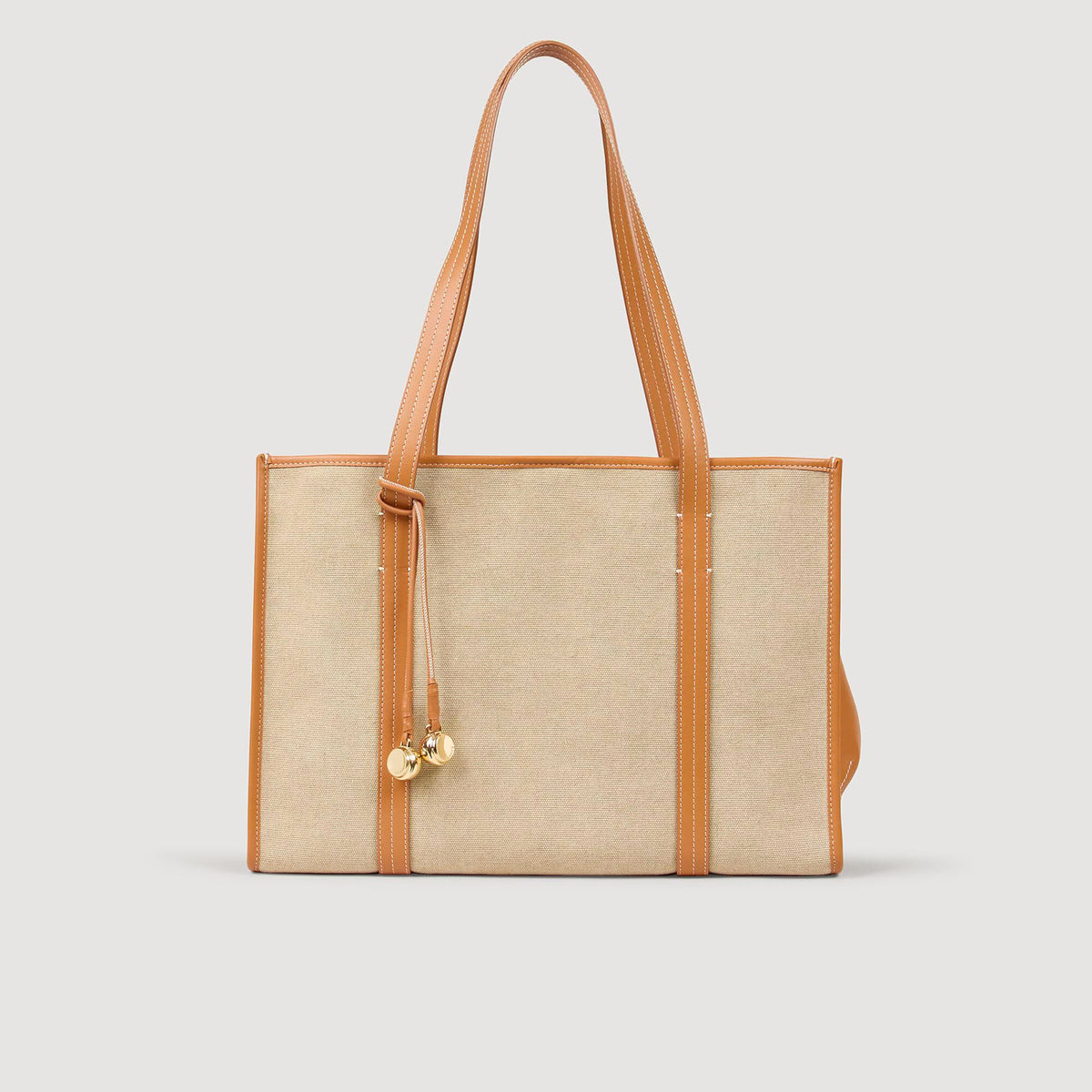 Sandro Canvas tote bag Beige