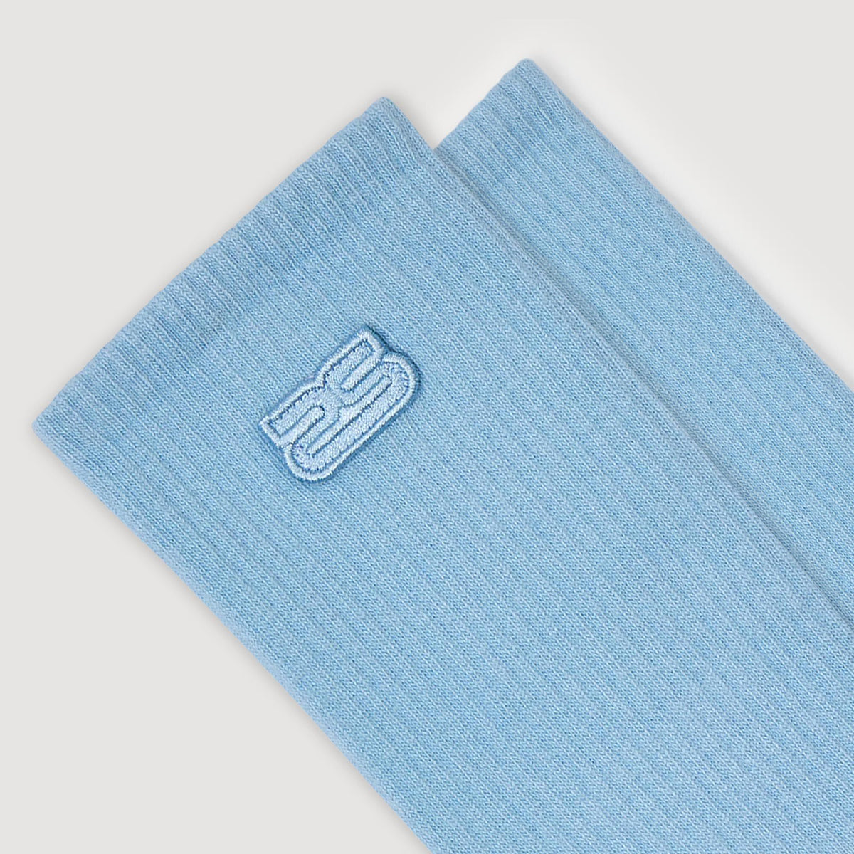 Sandro Embroidered socks Blue Sky