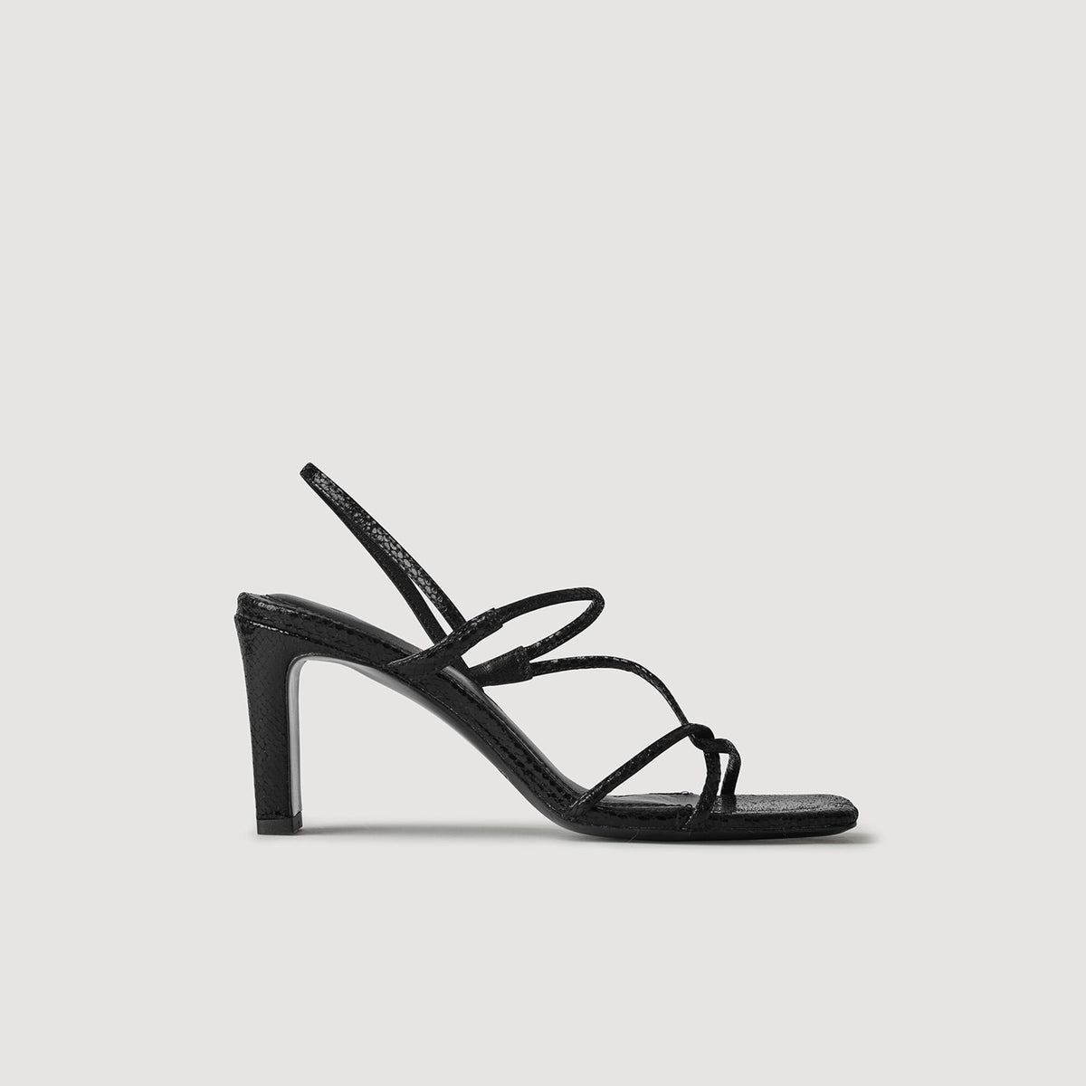 Sandro Sandals with narrow straps Black