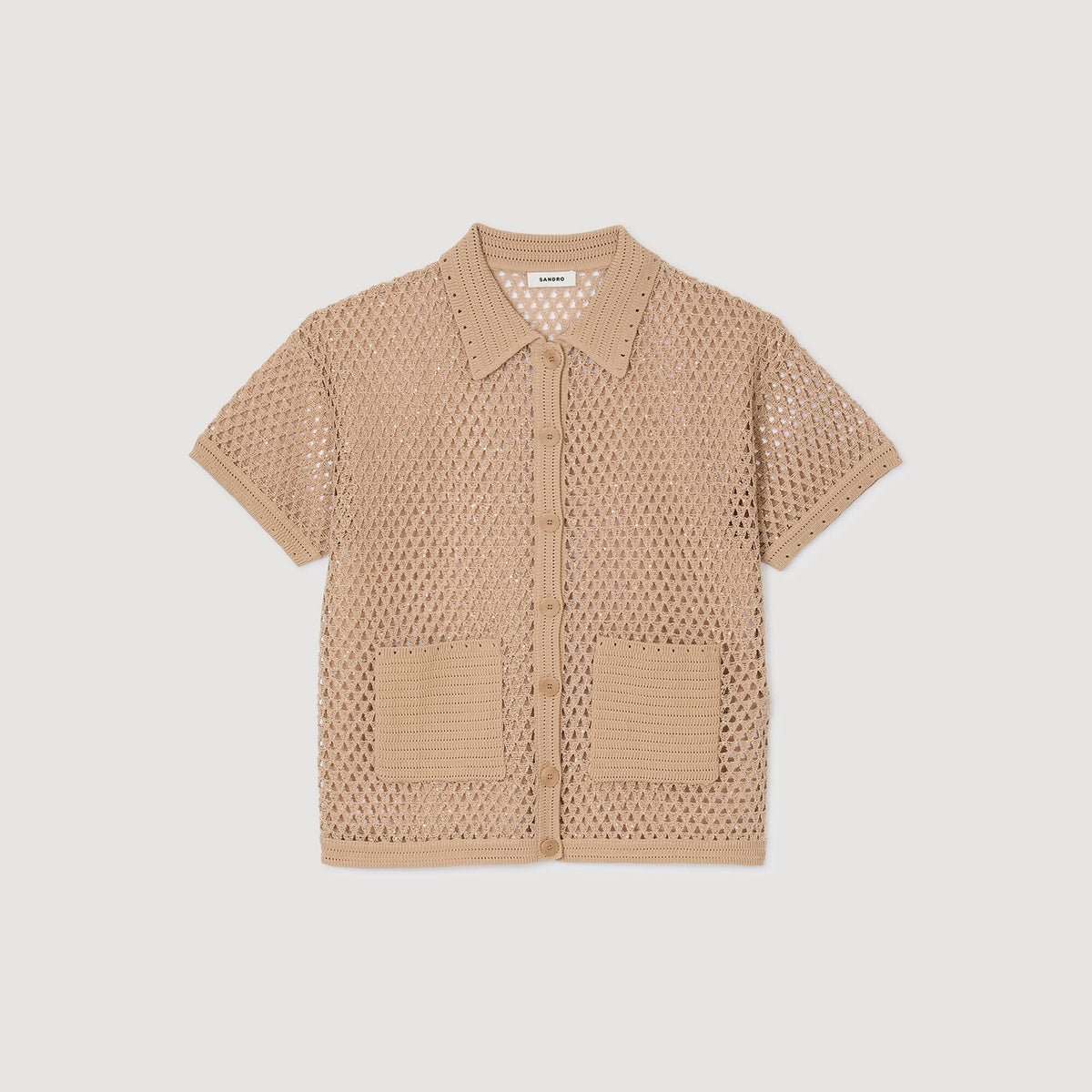 Sandro Rhinestone cardigan Sand