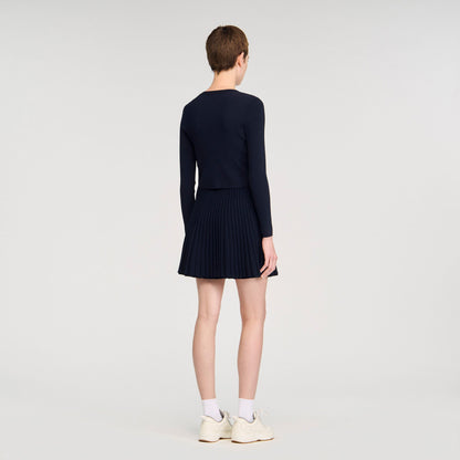Sandro Polo shirt with decorative buttons Navy Blue