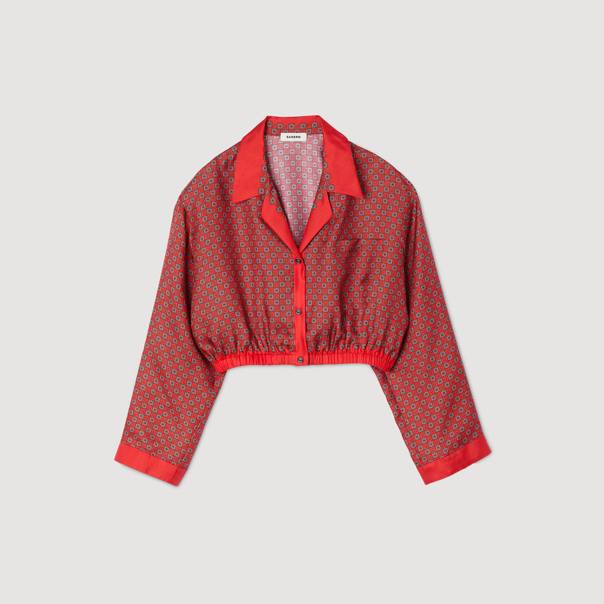 Sandro Scarf print shirt Red / Pink