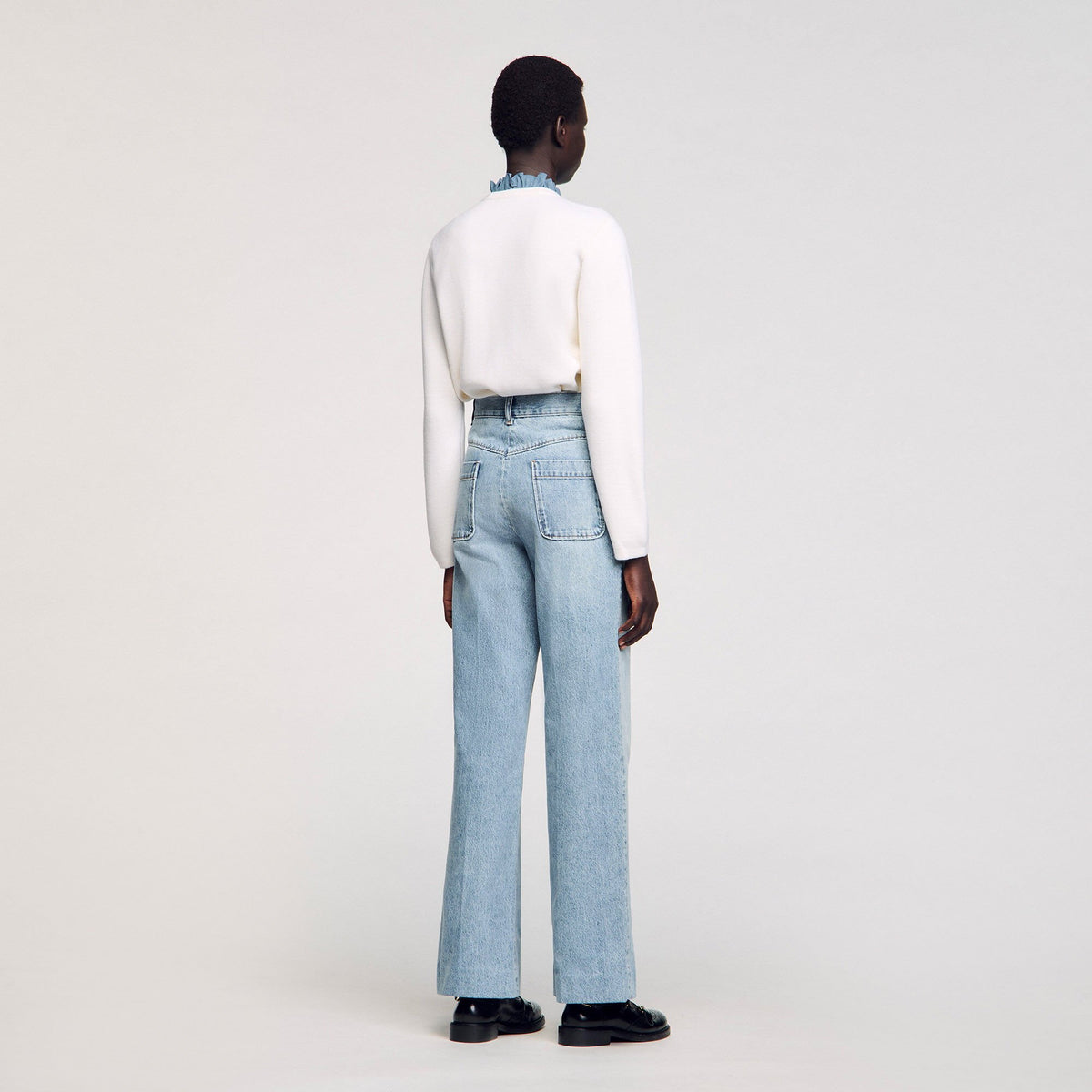 Sandro Wide-leg jeans Blue Jean