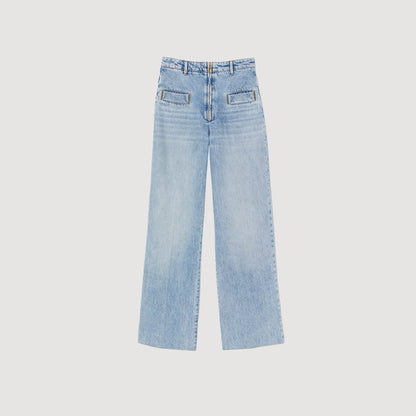Sandro Wide-leg jeans Blue Jean