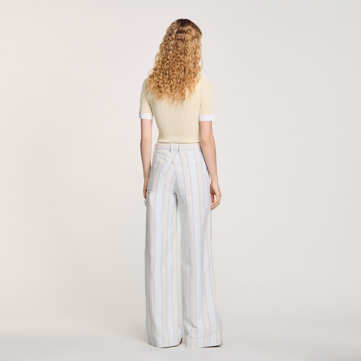 Sandro Striped jeans Blue