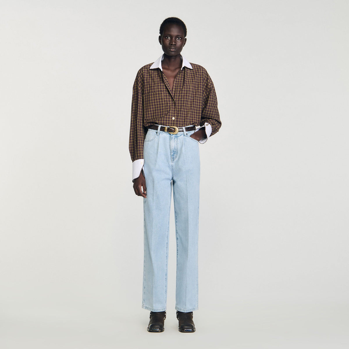 Sandro Straight-leg jeans Blue
