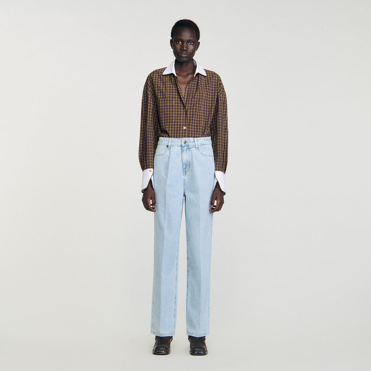 Sandro Straight-leg jeans Blue