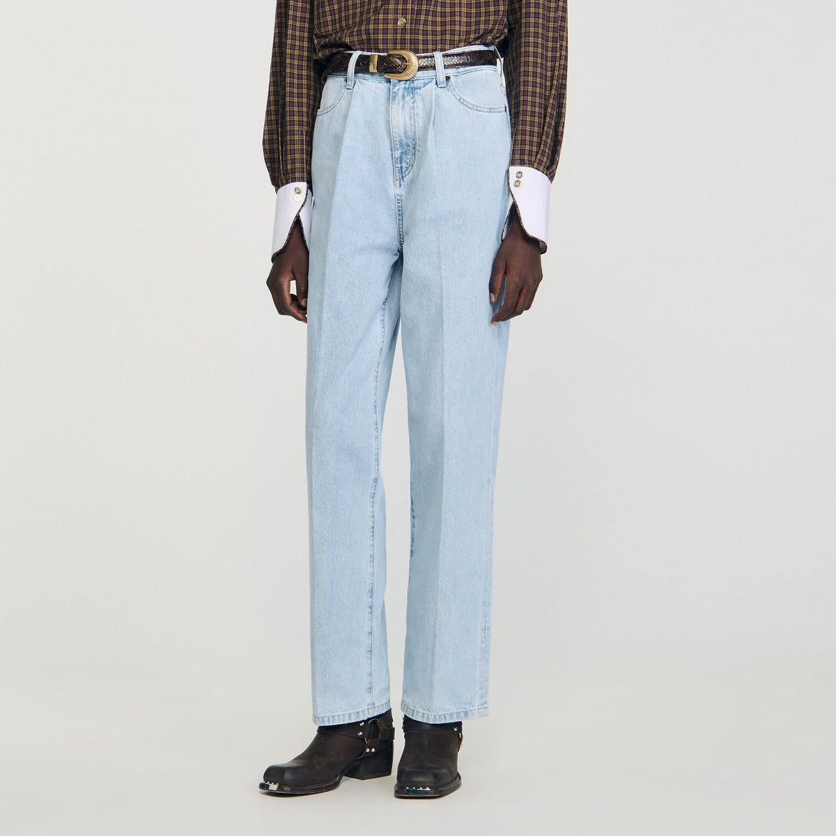 Sandro Straight-leg jeans Blue