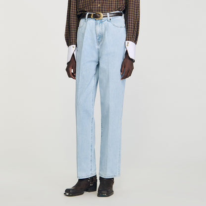 Sandro Straight-leg jeans Blue