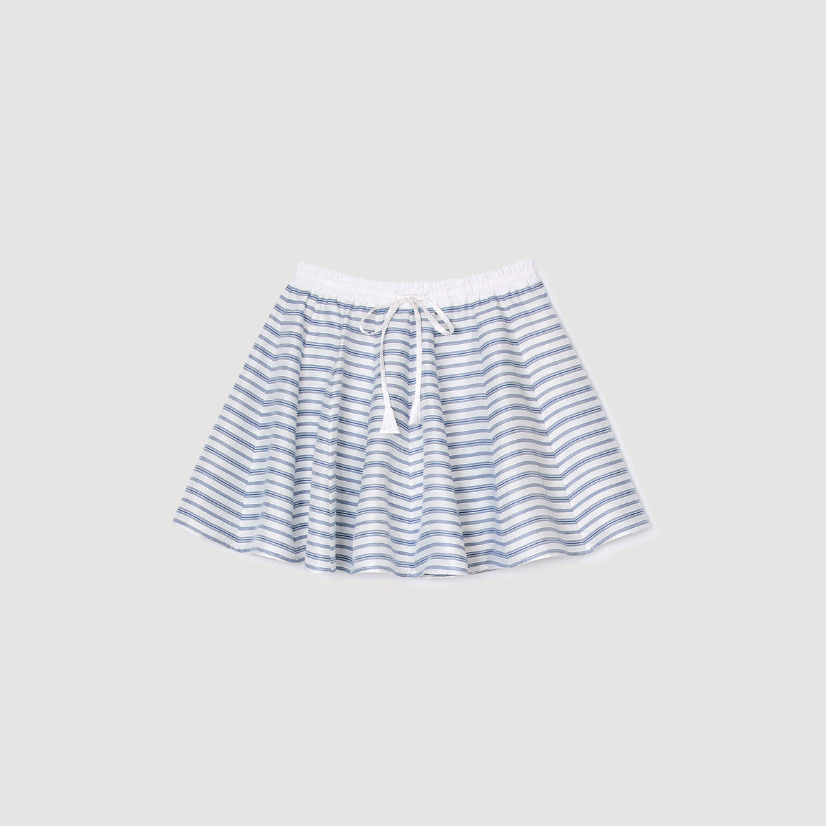 Sandro Spiral print skater skirt Blu / White