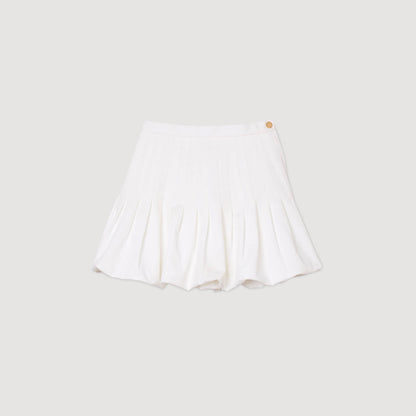 Sandro Mini bubble skirt White