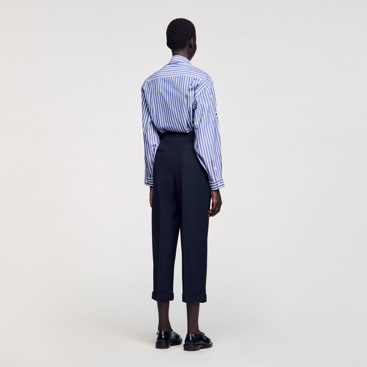 Sandro Wide legs trousers Navy Blue