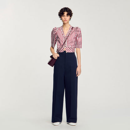Sandro Suit trousers Navy Blue