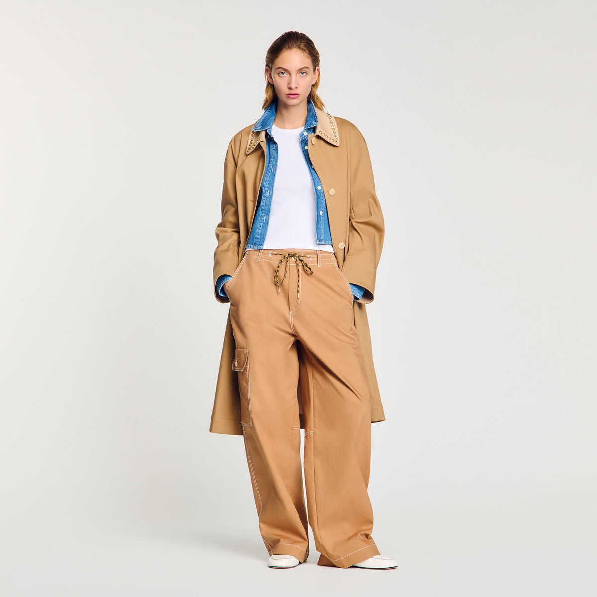Sandro Cargo trousers Camel