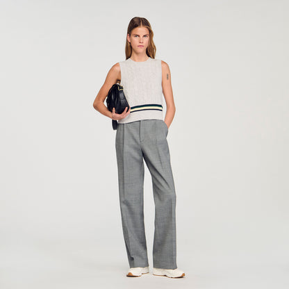 Sandro Straight-leg trousers Grey