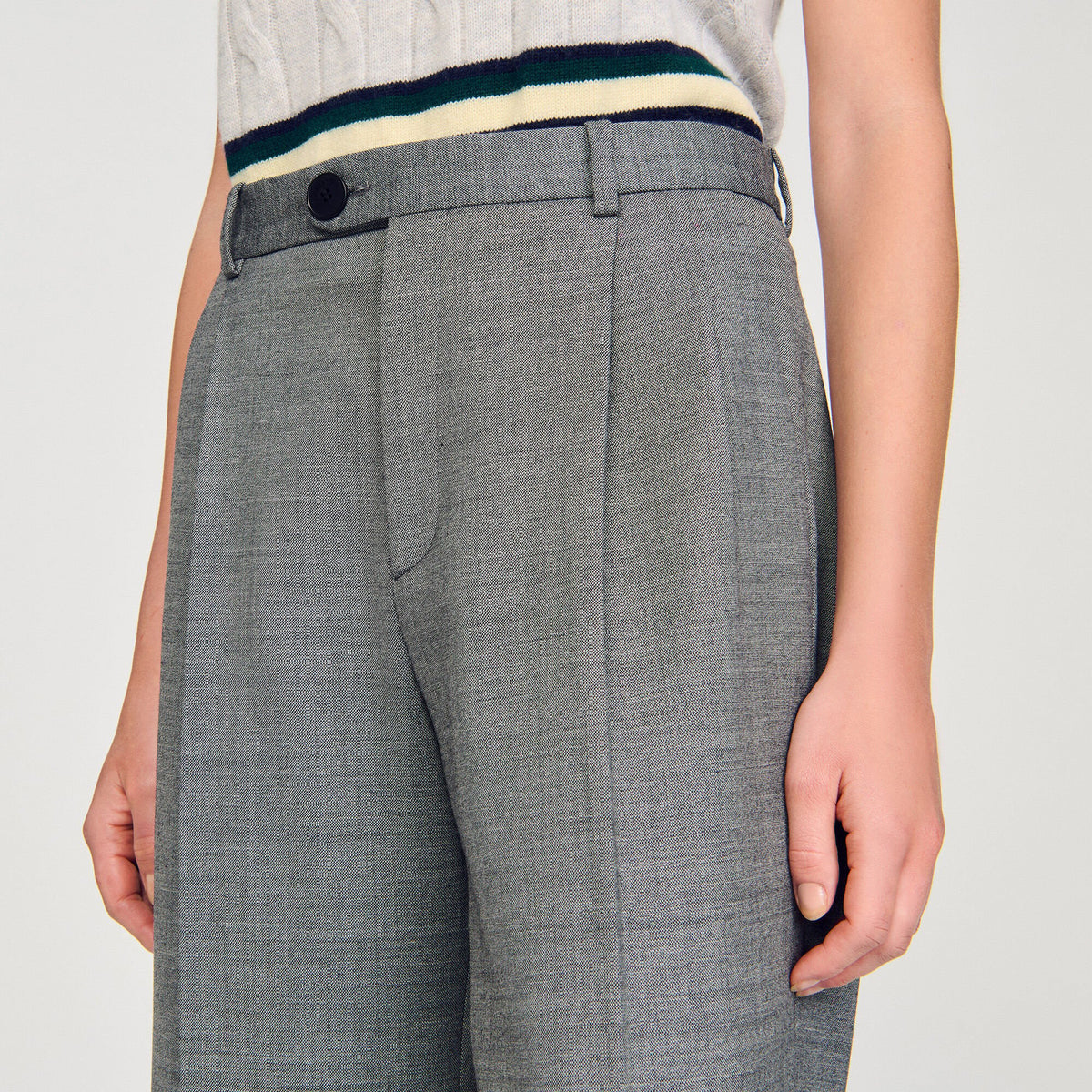 Sandro Straight-leg trousers Grey