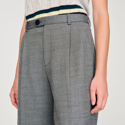 Sandro Straight-leg trousers Grey