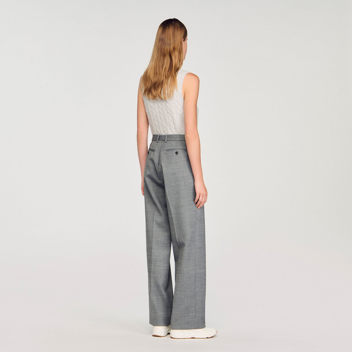 Sandro Straight-leg trousers Grey