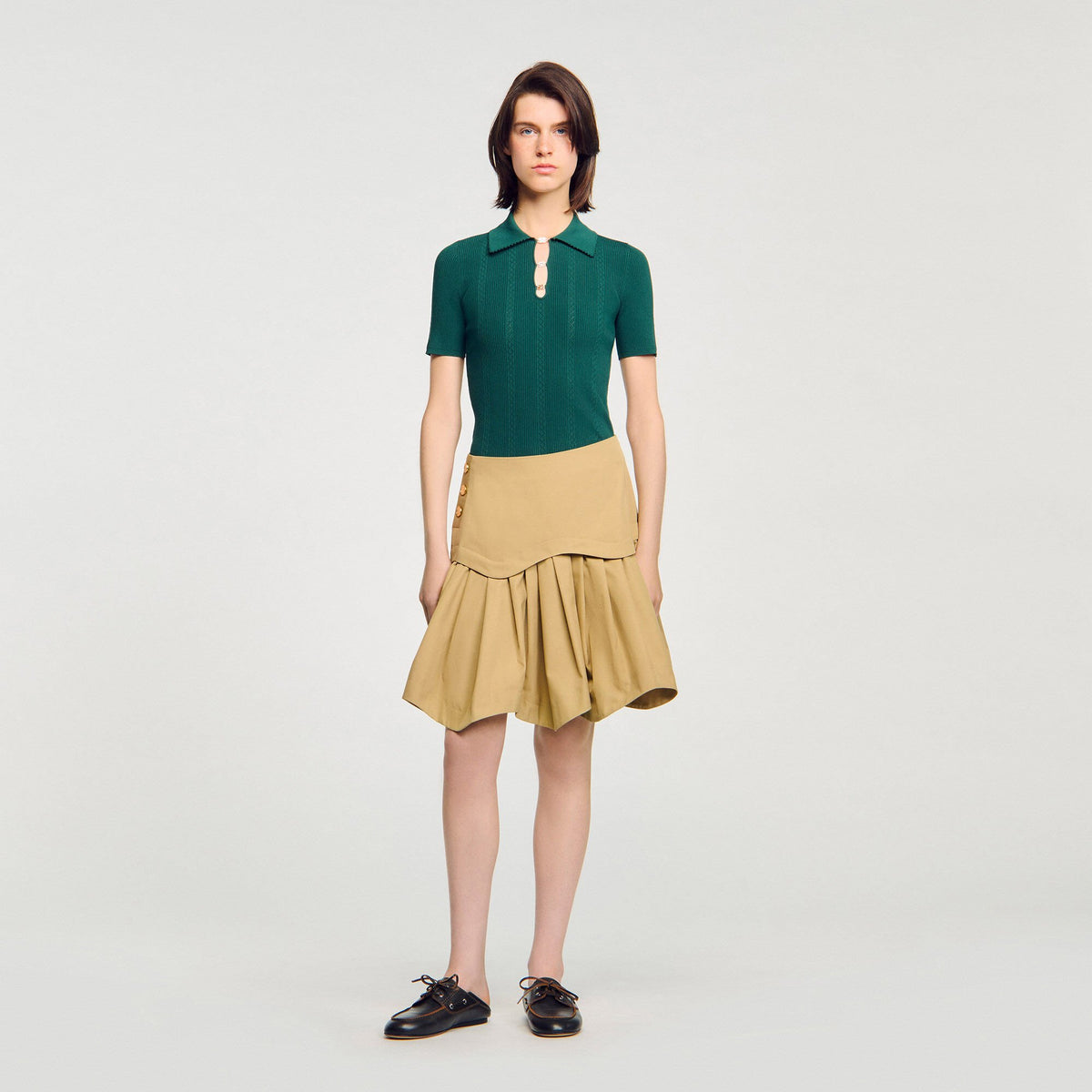 Sandro Polo sweater Dark Green