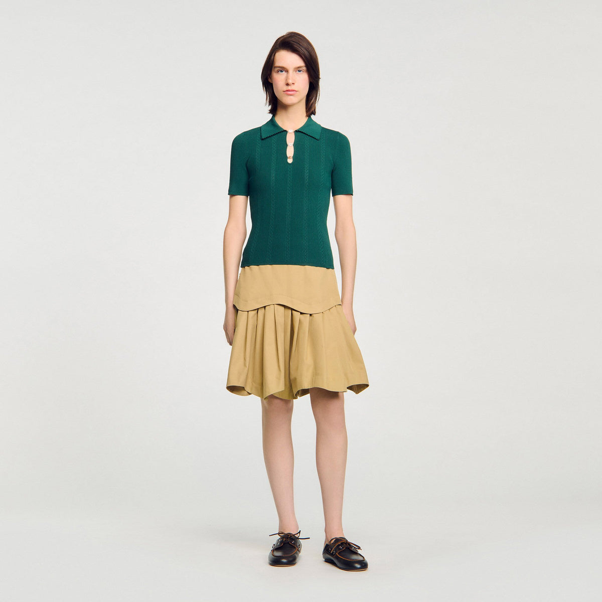 Sandro Polo sweater Dark Green