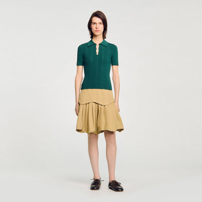 Sandro Polo sweater Dark Green