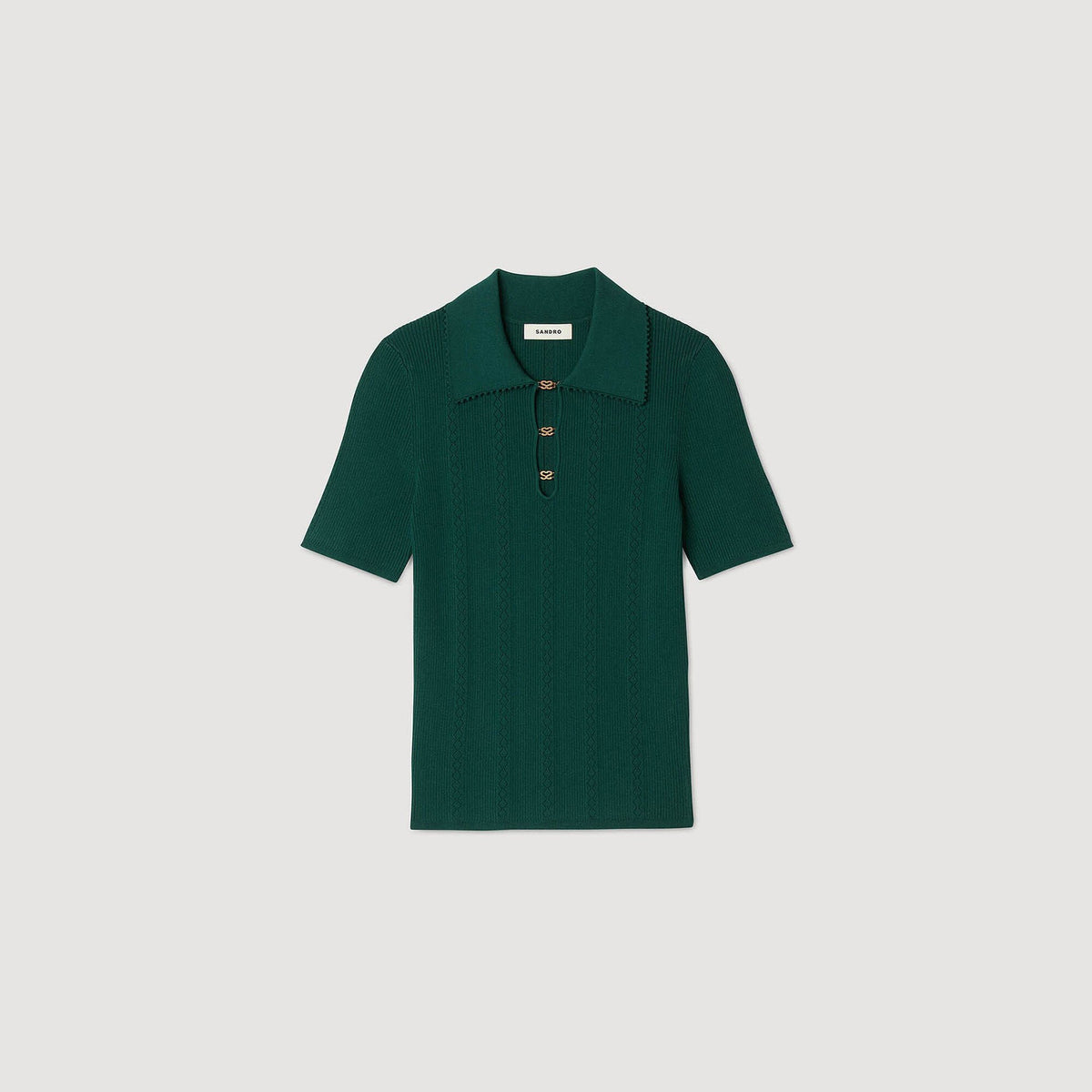 Sandro Polo sweater Dark Green