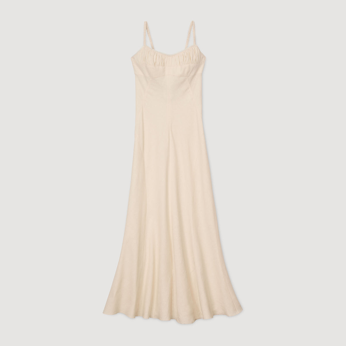 Sandro Maxi dress with straps Ecru