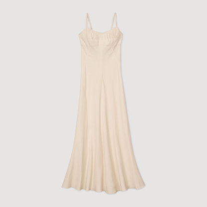 Sandro Maxi dress with straps Ecru
