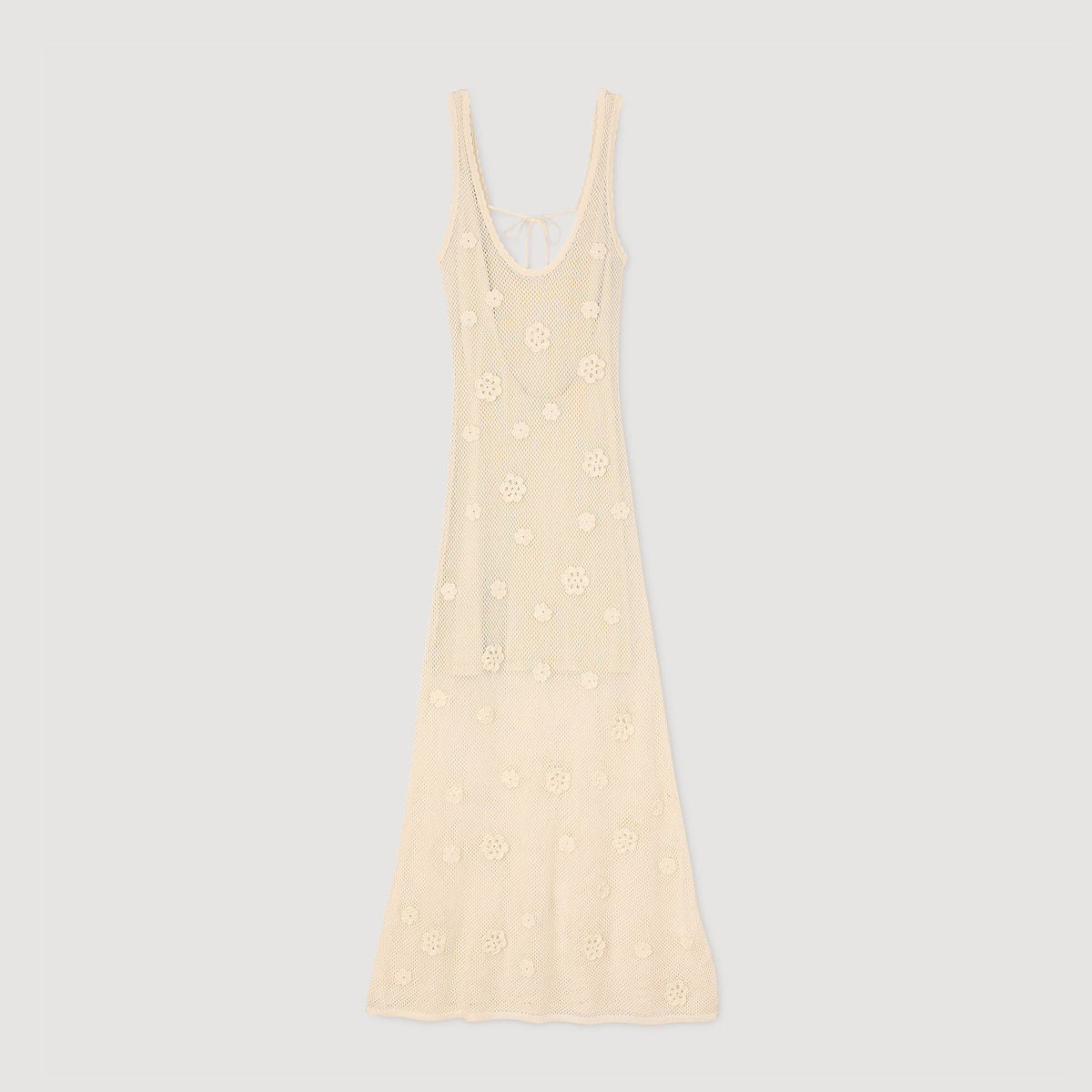 Sandro Knit maxi dress Ecru