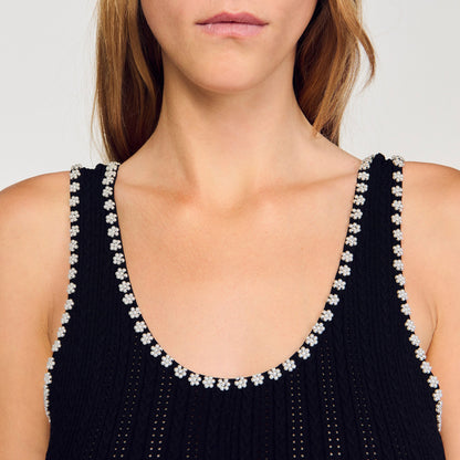 Sandro Beaded dress Black