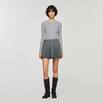 Sandro Pleated skort Grey