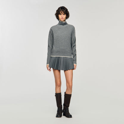 Sandro Pleated skort Grey