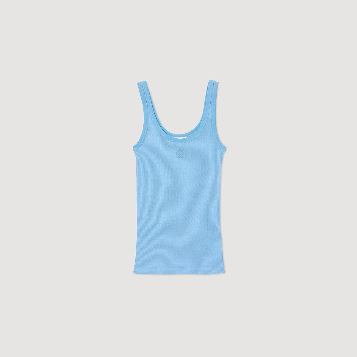 Sandro Ribbed vest top Blue