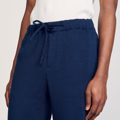 Sandro Pleated Bermuda shorts Royal Blue