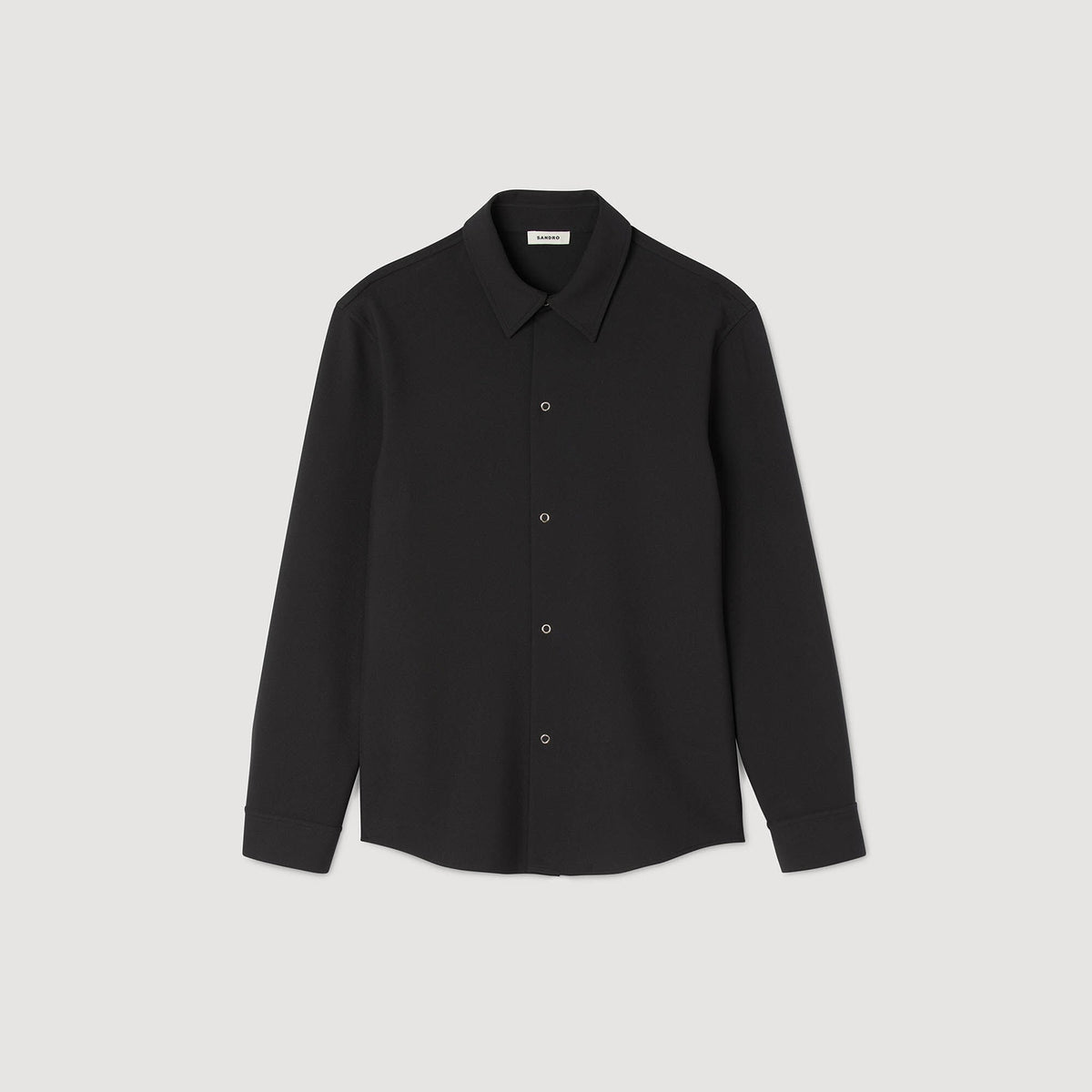 Sandro Long-sleeved jersey shirt Dark Grey