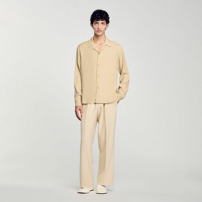 Sandro Flowy shirt Sand.