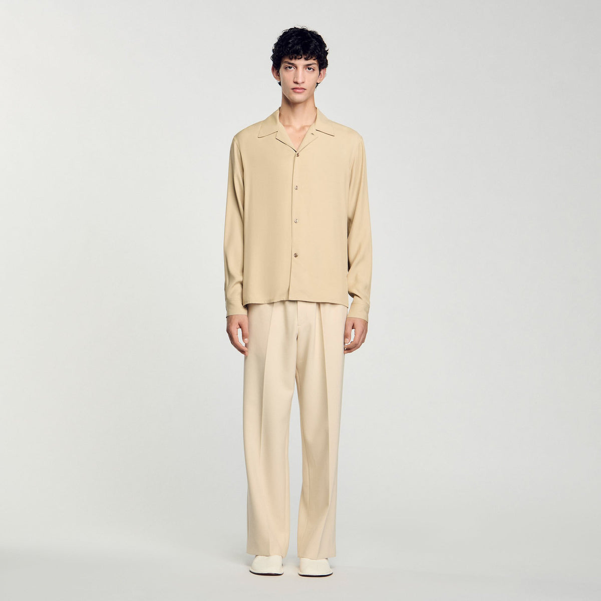 Sandro Flowy shirt Sand.