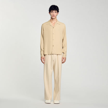 Sandro Flowy shirt Sand.