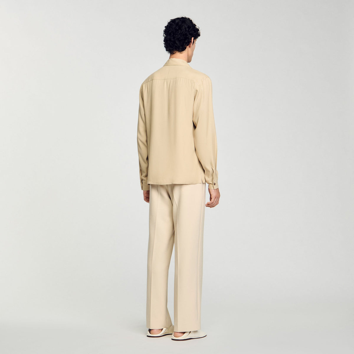 Sandro Flowy shirt Sand.