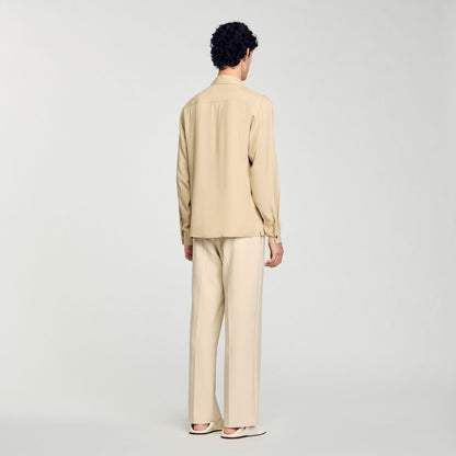 Sandro Flowy shirt Sand.