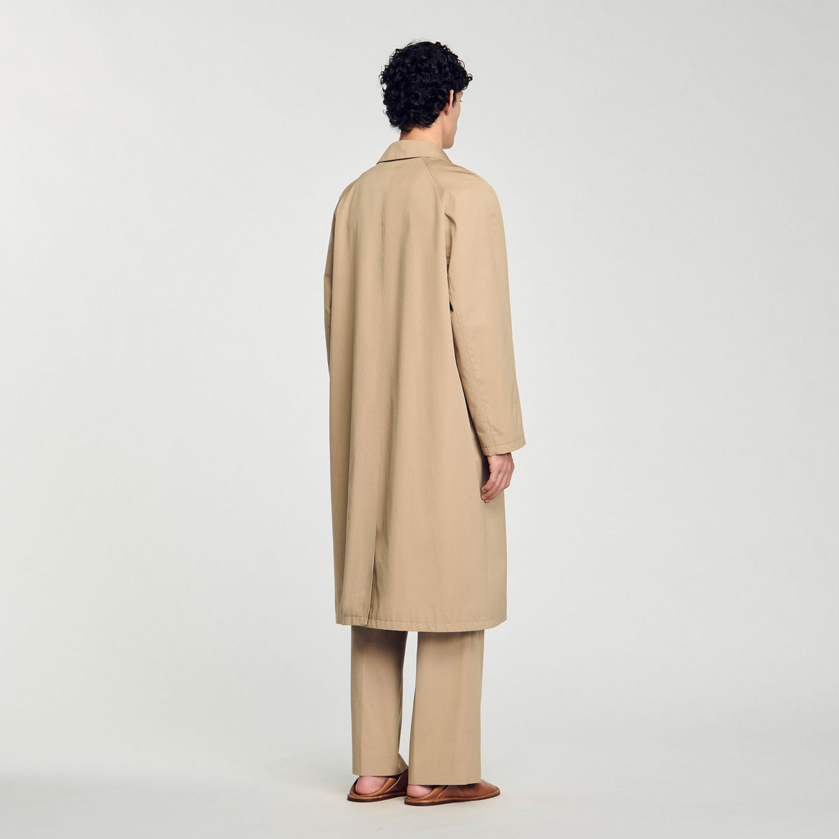 Sandro Long coat Sand.