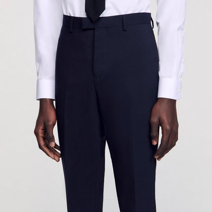 Sandro Classic wool suit pants Navy Blue