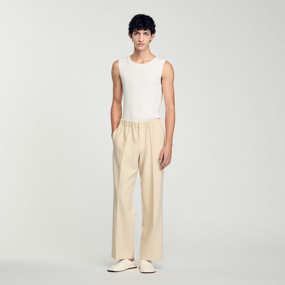 Sandro Wide-leg trousers Oats