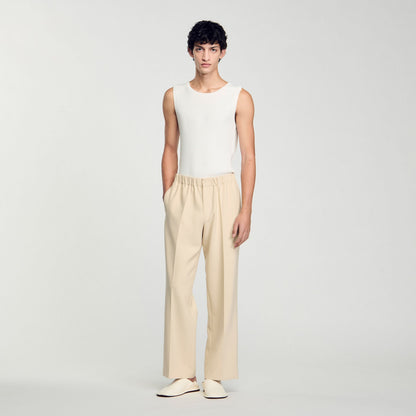 Sandro Wide-leg trousers Oats